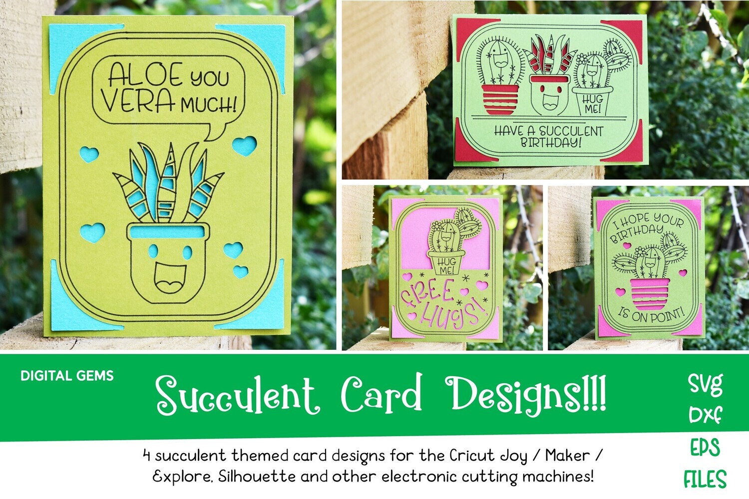 Succulent / Cactus card bundle!