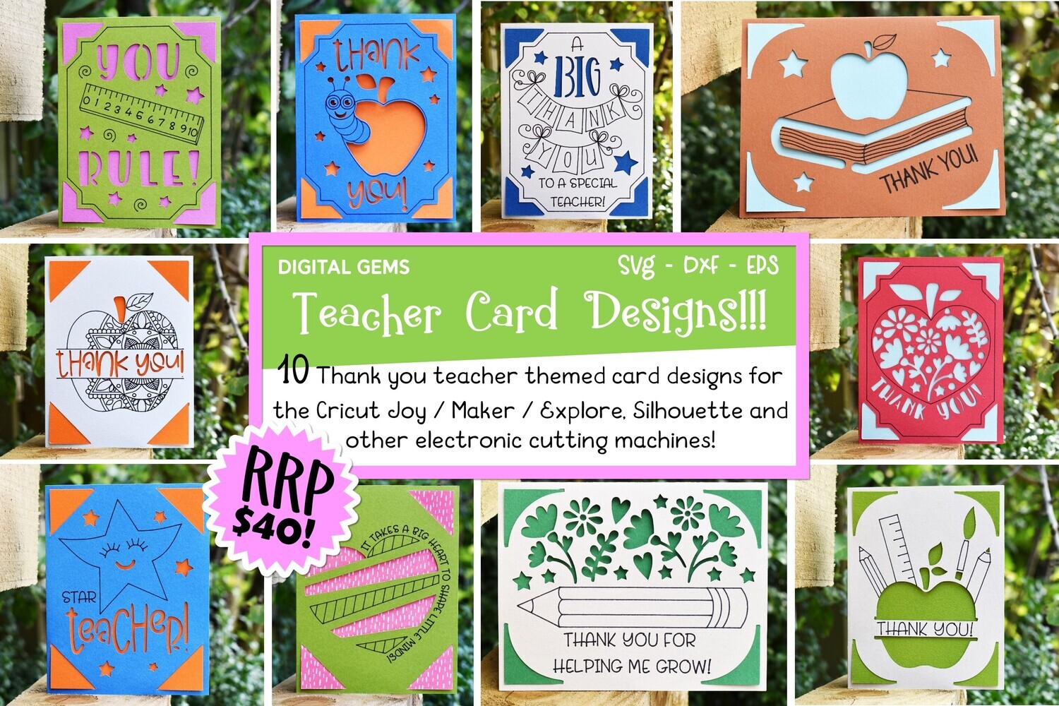 Teacher thank you card bundle!
