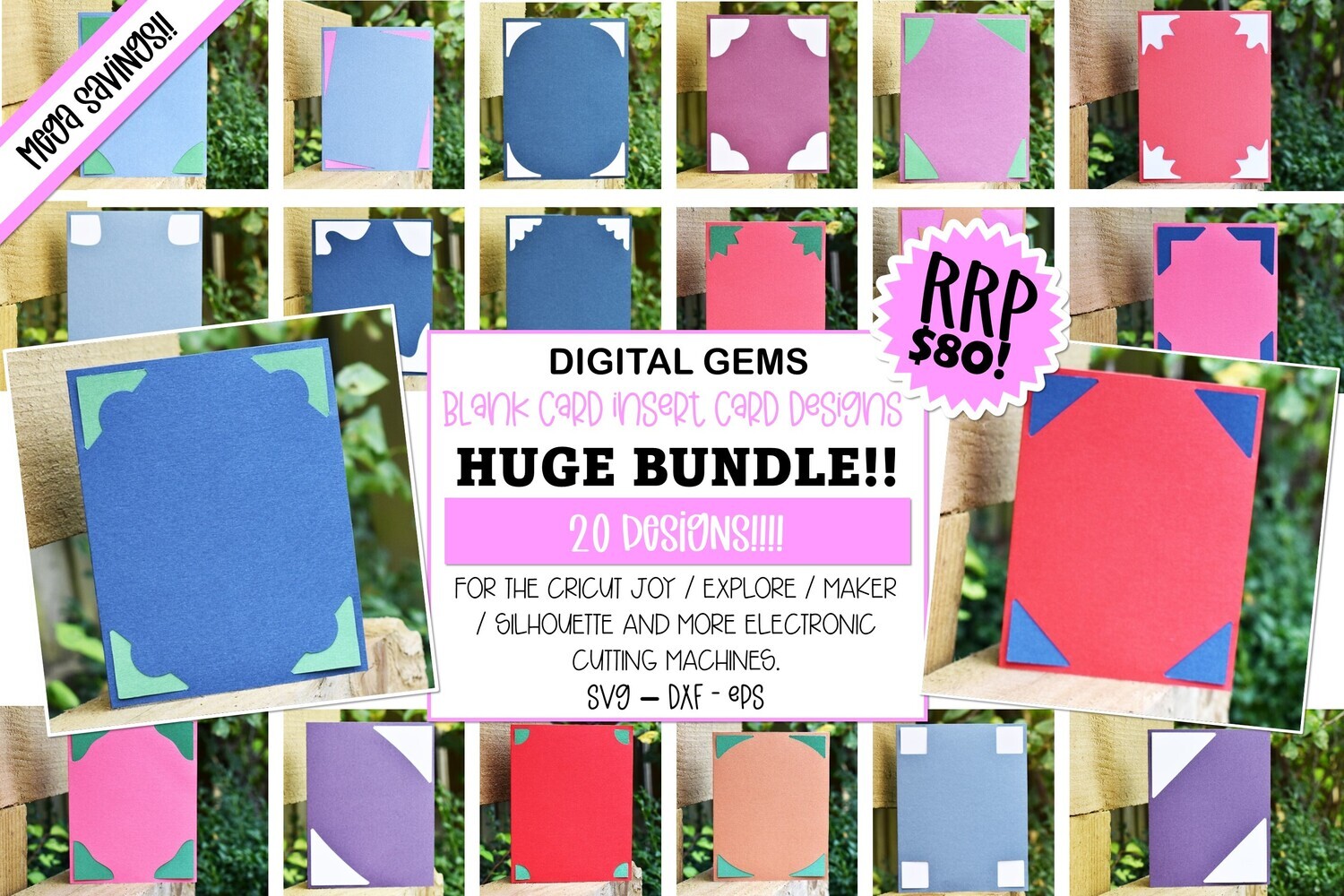 Blank insert card bundle!