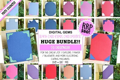 Blank insert card bundle!