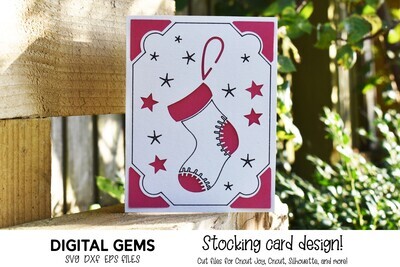 Christmas stocking card design