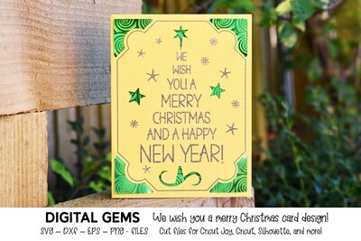 Christmas tree insert card design