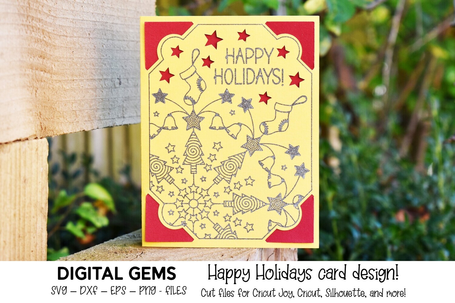 Happy Holidays card design
