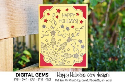 Happy Holidays card design
