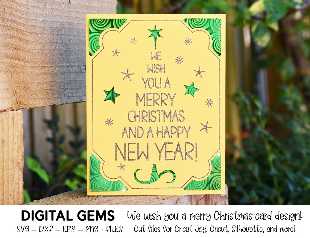 We wish you a Merry Christmas card design