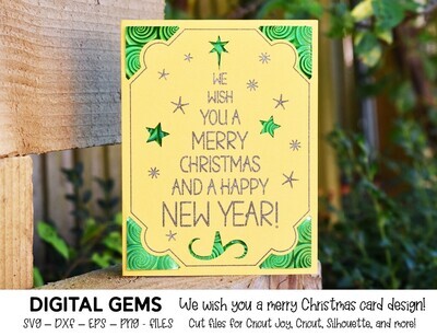 We wish you a Merry Christmas card design