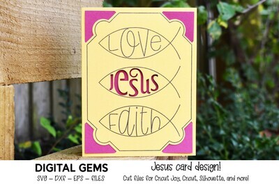 Jesus card design