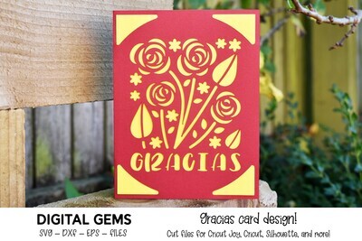 Gracias card design