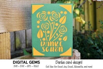 Danke card design