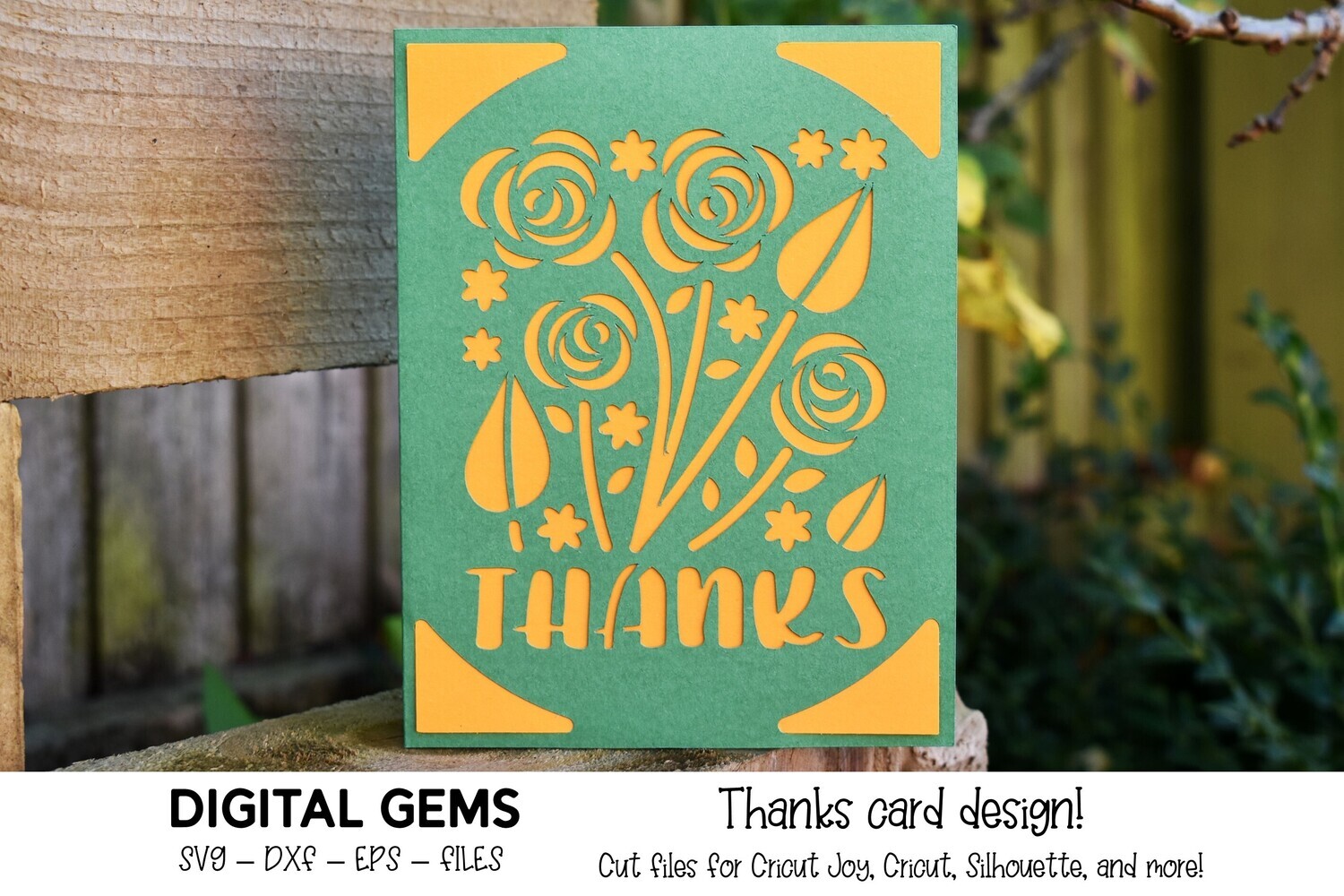 Thanks card design