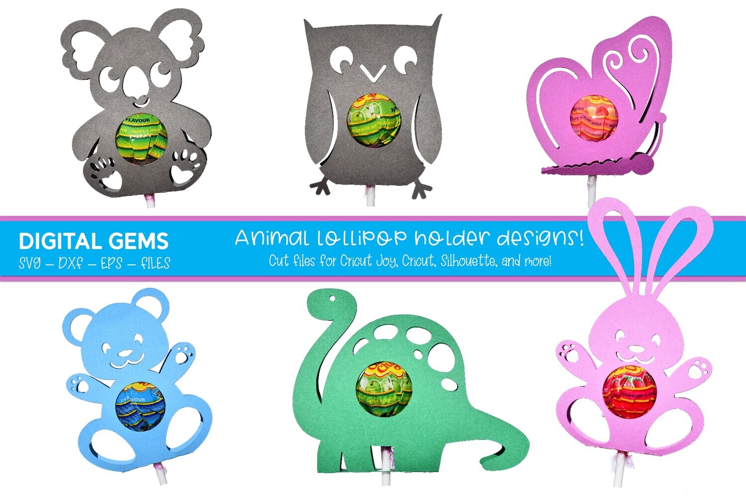 Animal lollipop / Sucker holder bundle