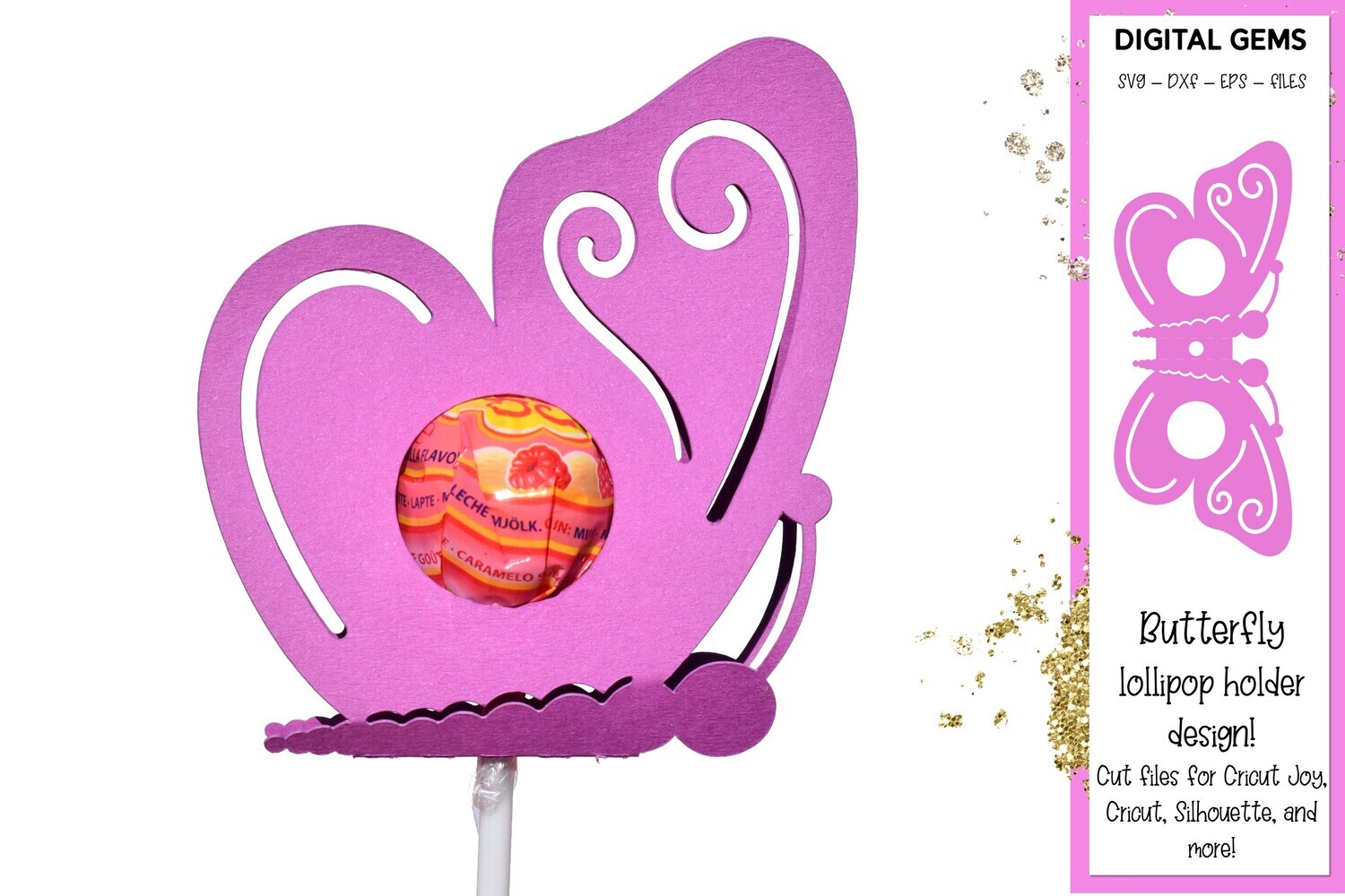Butterfly lollipop / Sucker holder design