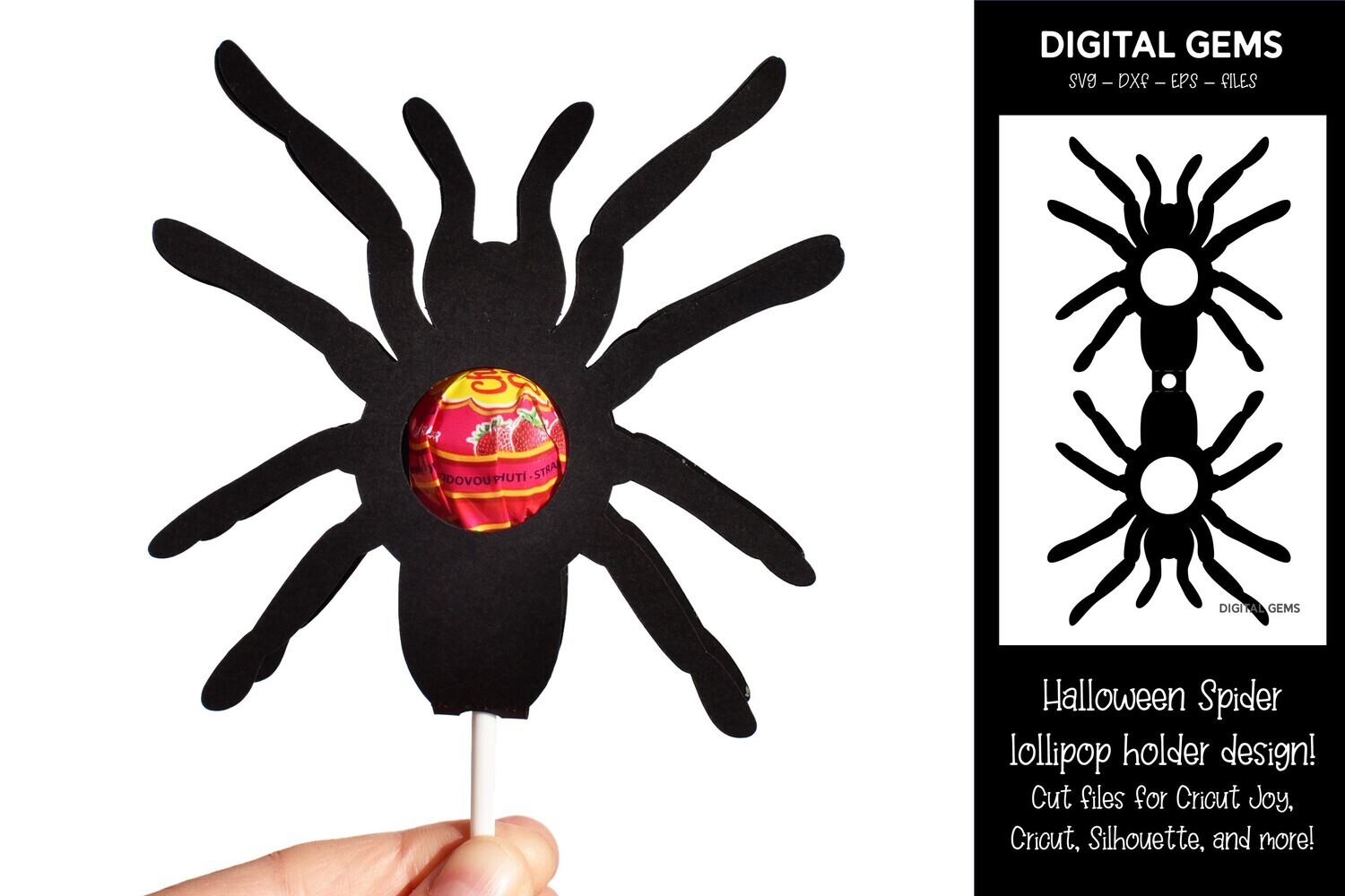 Spider lollipop / Sucker holder design