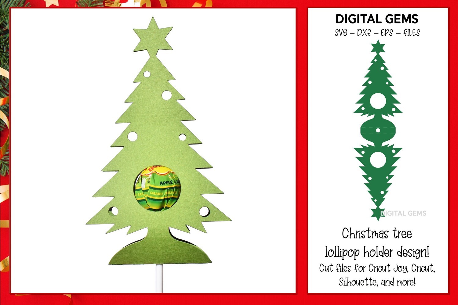 Christmas tree lollipop / Sucker holder design