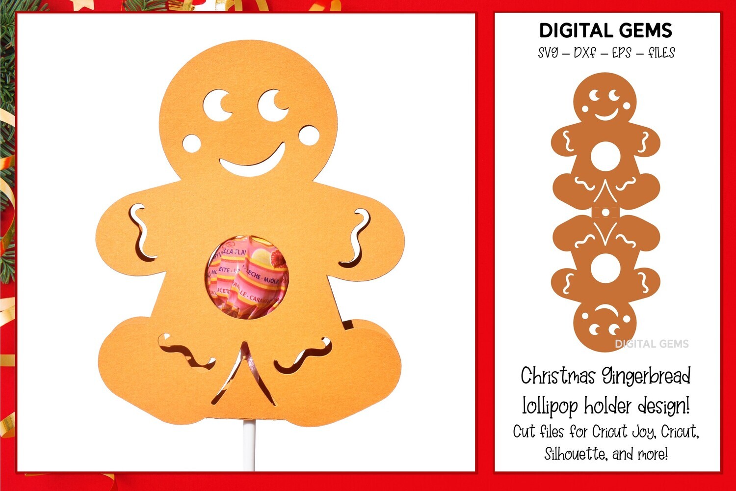 Gingerbread lollipop / Sucker holder design