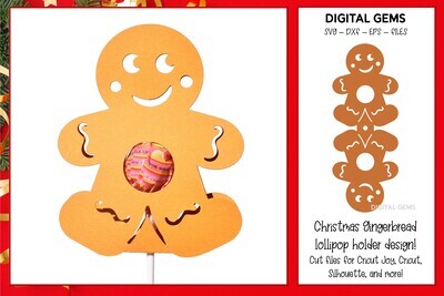 Gingerbread lollipop / Sucker holder design
