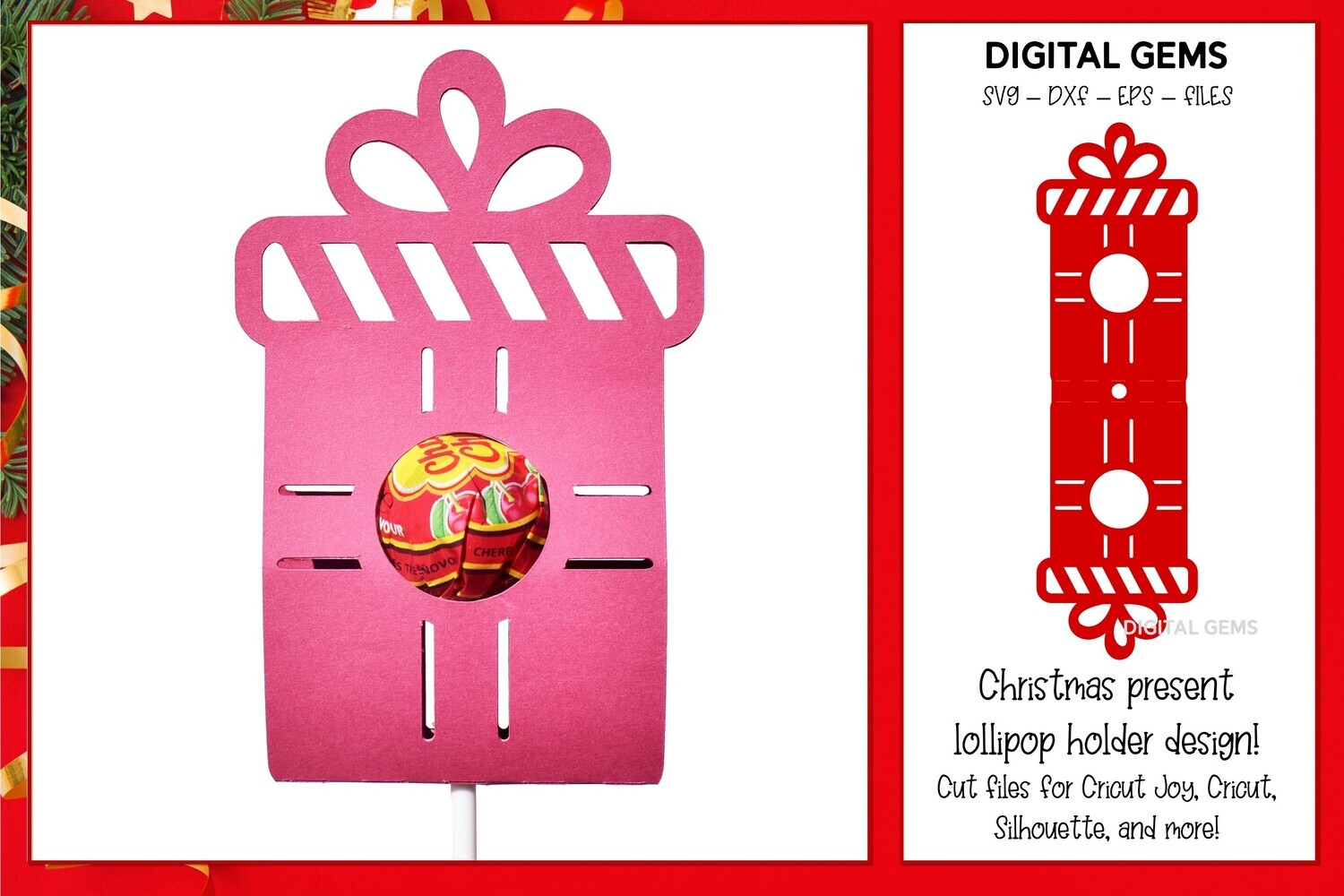 Present lollipop / Sucker holder design