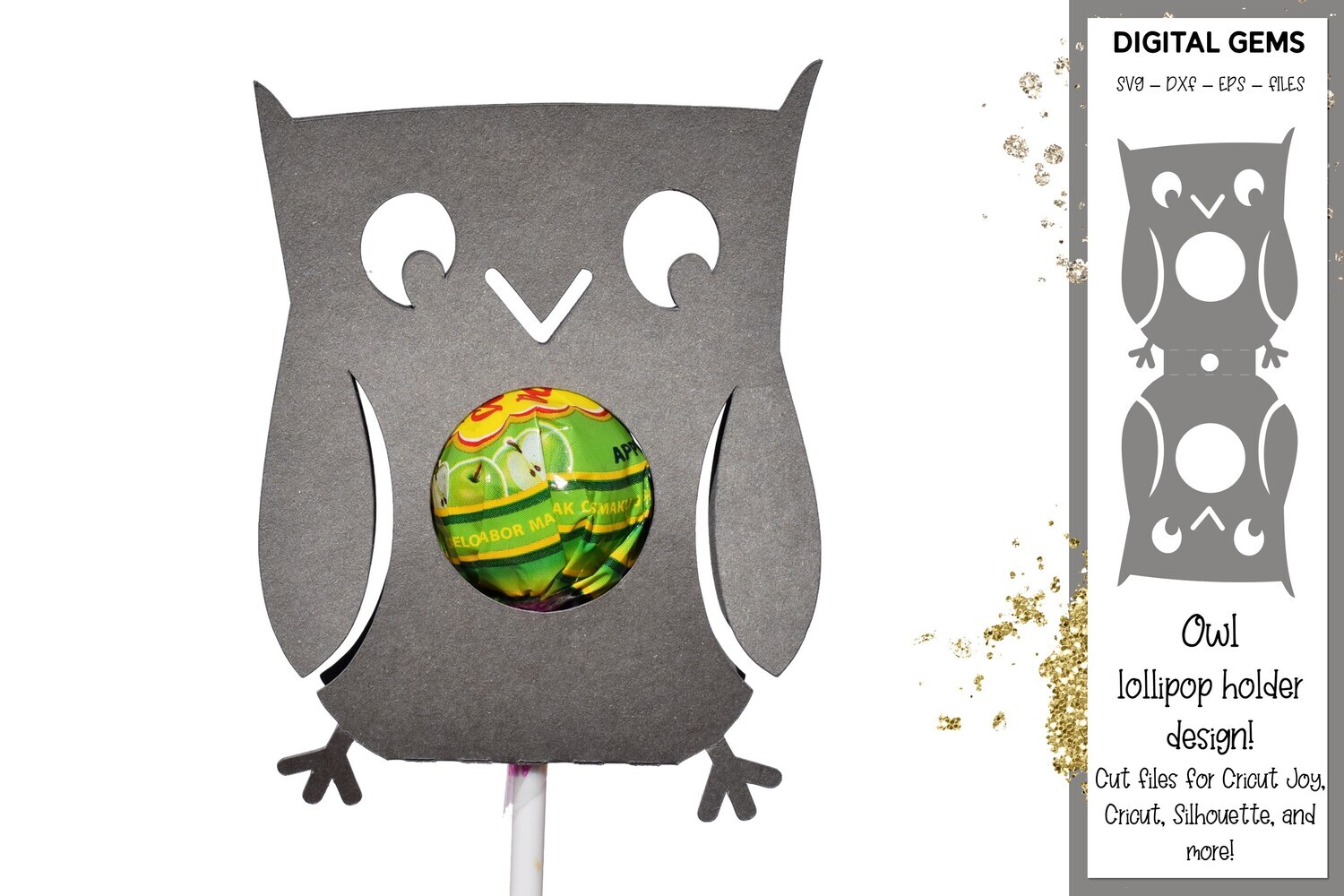 Owl lollipop / Sucker holder design