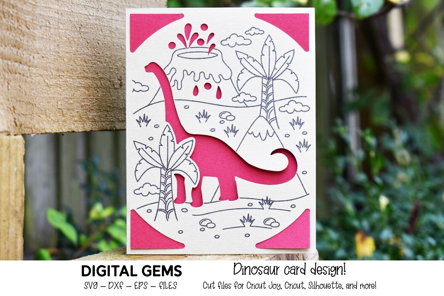 Dinosaur card design