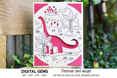 Dinosaur card design