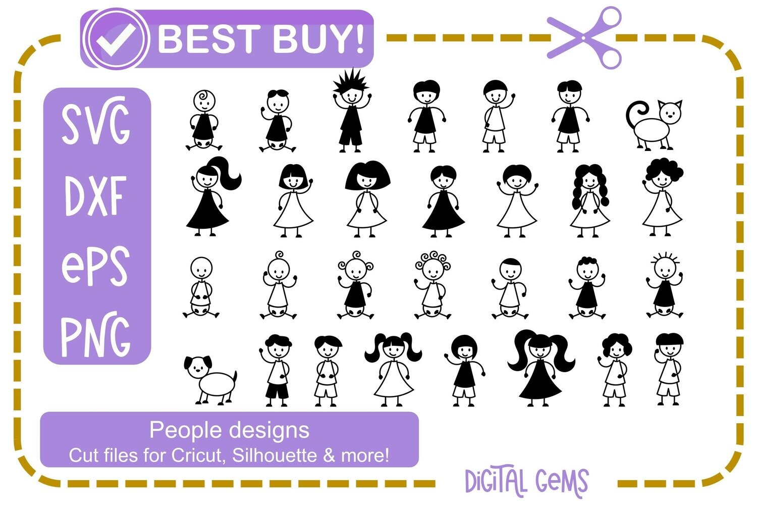 Stick people designs