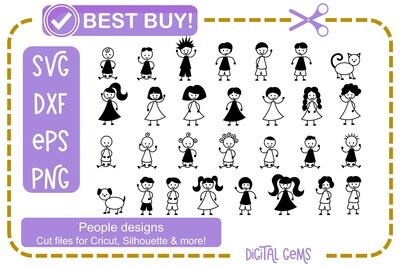 Stick people designs