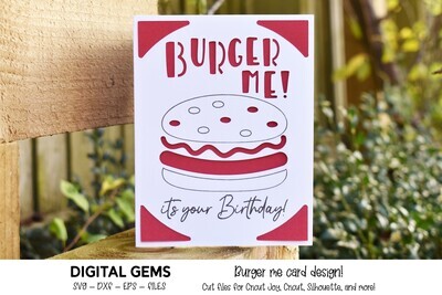Burger me, Insert card design