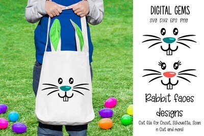 Rabbit face designs