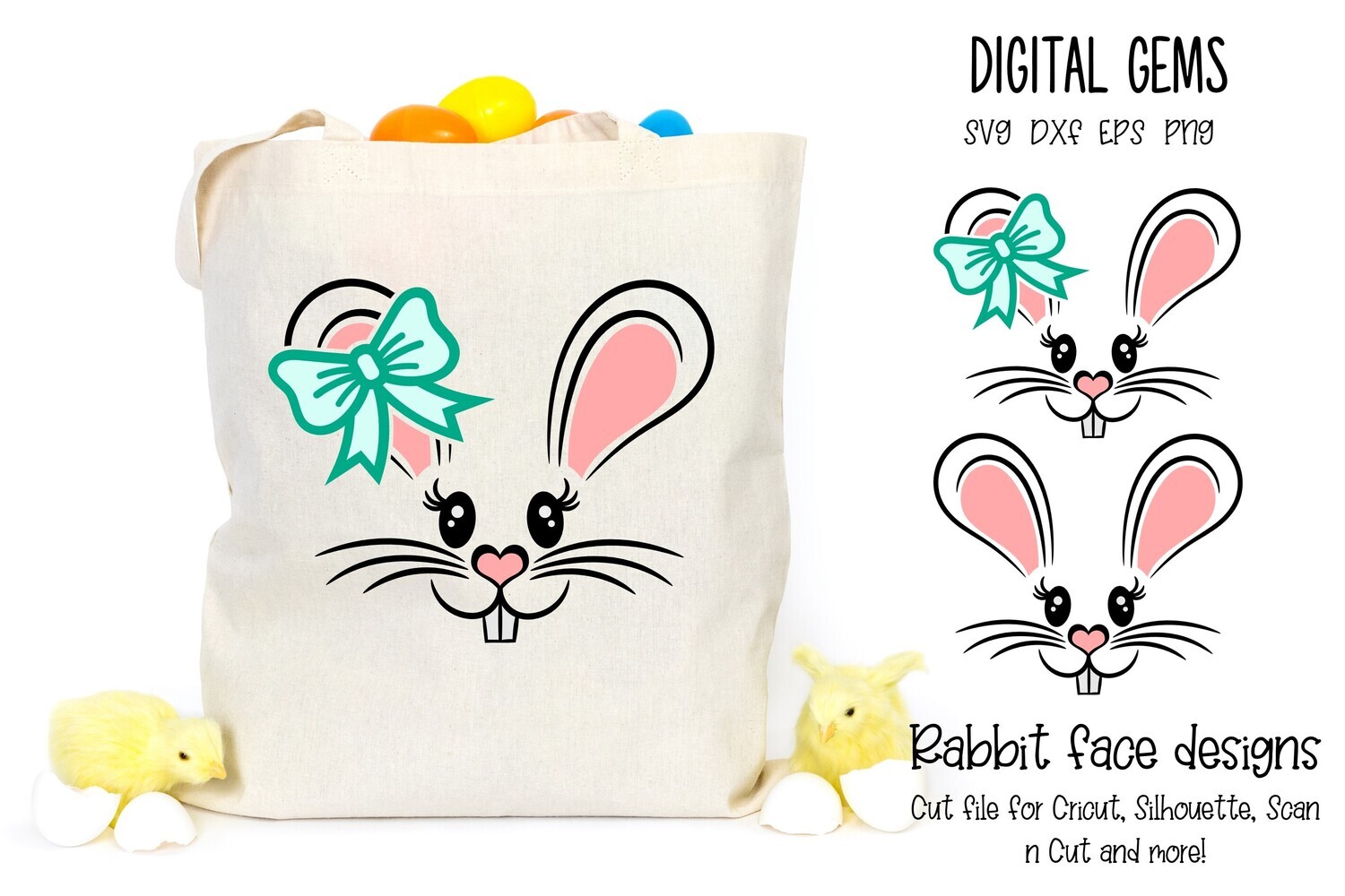 Rabbit face designs