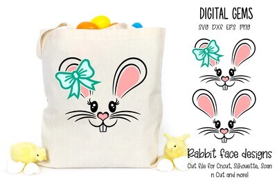 Rabbit face designs