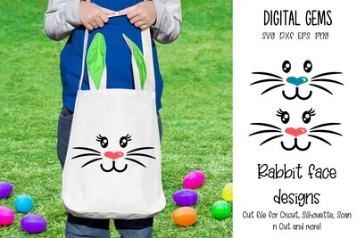 Rabbit face designs