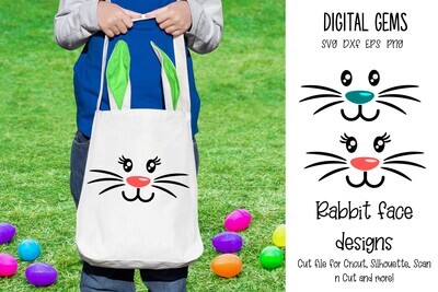 Rabbit face designs