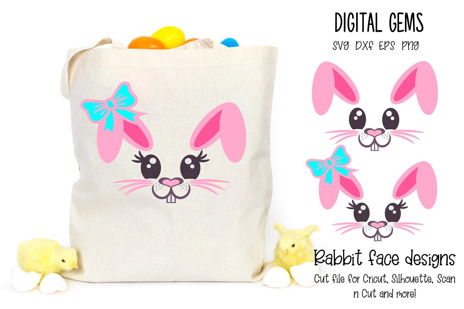 Rabbit face designs