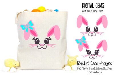 Rabbit face designs