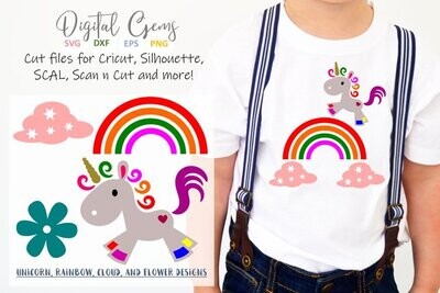 Unicorn and Rainbow designs
