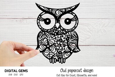 Lion paper cut design