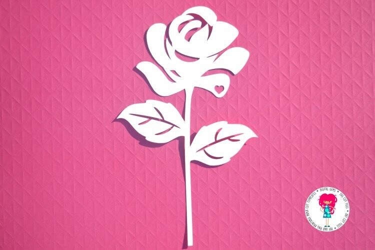 Rose paper cut design
