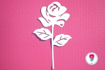 Rose paper cut design