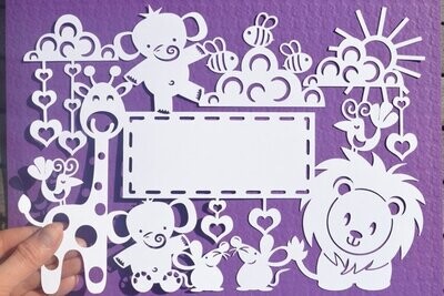 Animal paper cut design