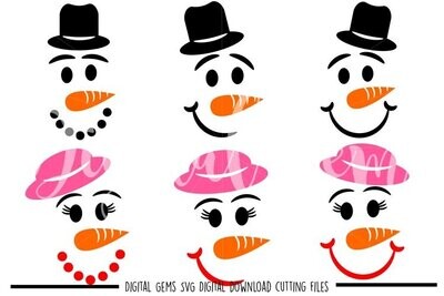 Christmas, Snowmen and women designs