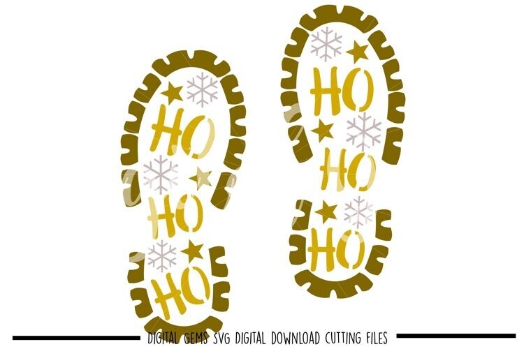 Santa footprints design