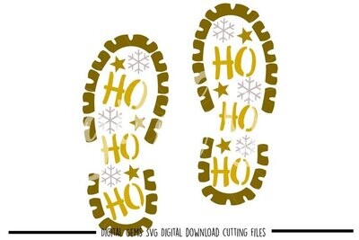 Santa footprints design