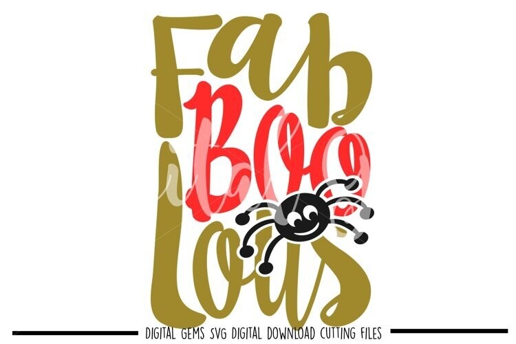 Fab boo Lous Halloween design