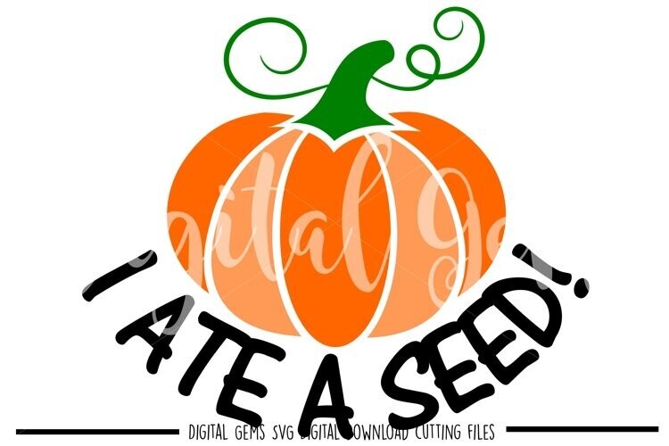 I ate a seed pumpkin design