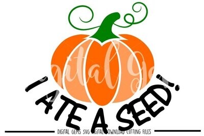 I ate a seed pumpkin design