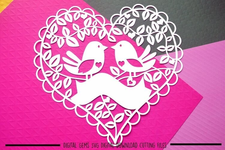 Bird paper cut design
