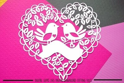 Bird paper cut design
