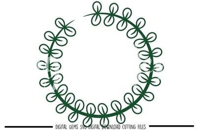 Leaf wreath design