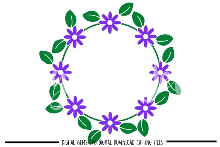 Flower wreath design