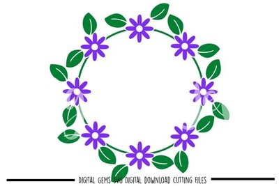 Flower wreath design